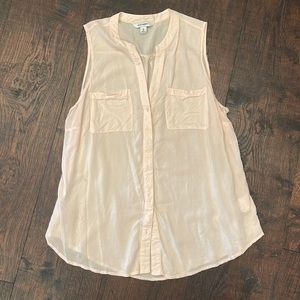 Blush colored XL button down tunic